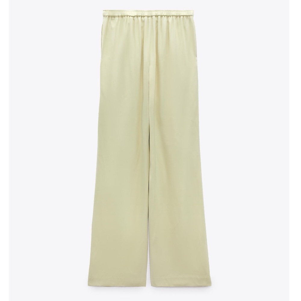 Zara Cream Wide Leg Pants